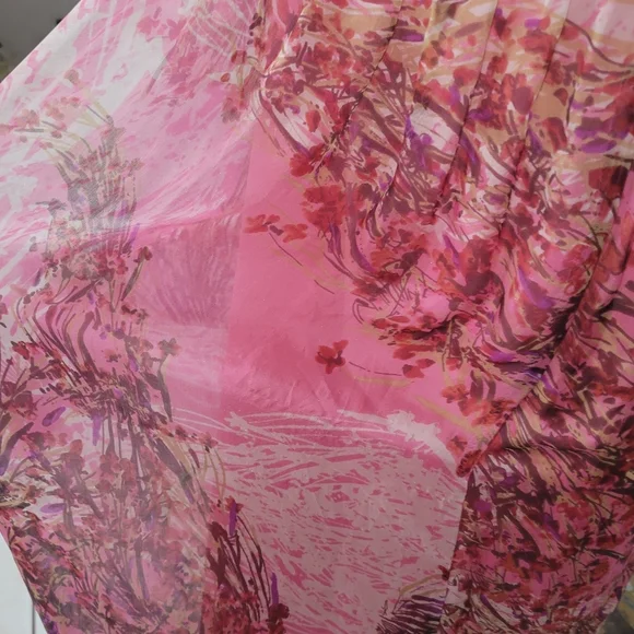 Elegant Pink Floral Maxi Dress Size # S - Picture 10 of 14